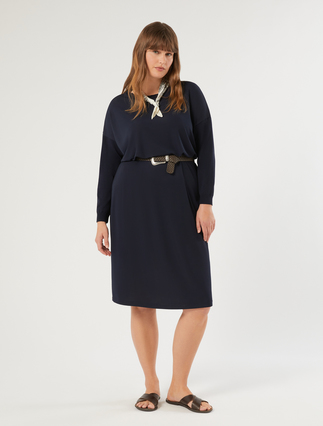Stretch jersey and knit fabric dress - Marina Rinaldi
