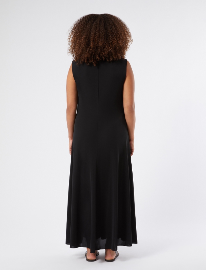Interlock jersey dress - BLACK - Marina Rinaldi - 4