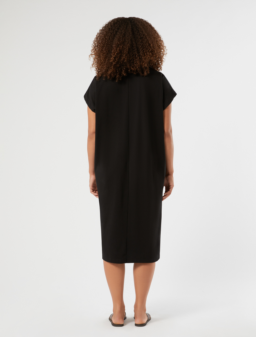 Kleid aus Jersey und Popeline - SCHWARZ - Marina Rinaldi - 4