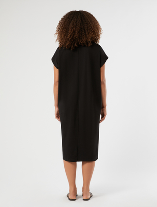 Jersey and poplin dress - BLACK - Marina Rinaldi - 4