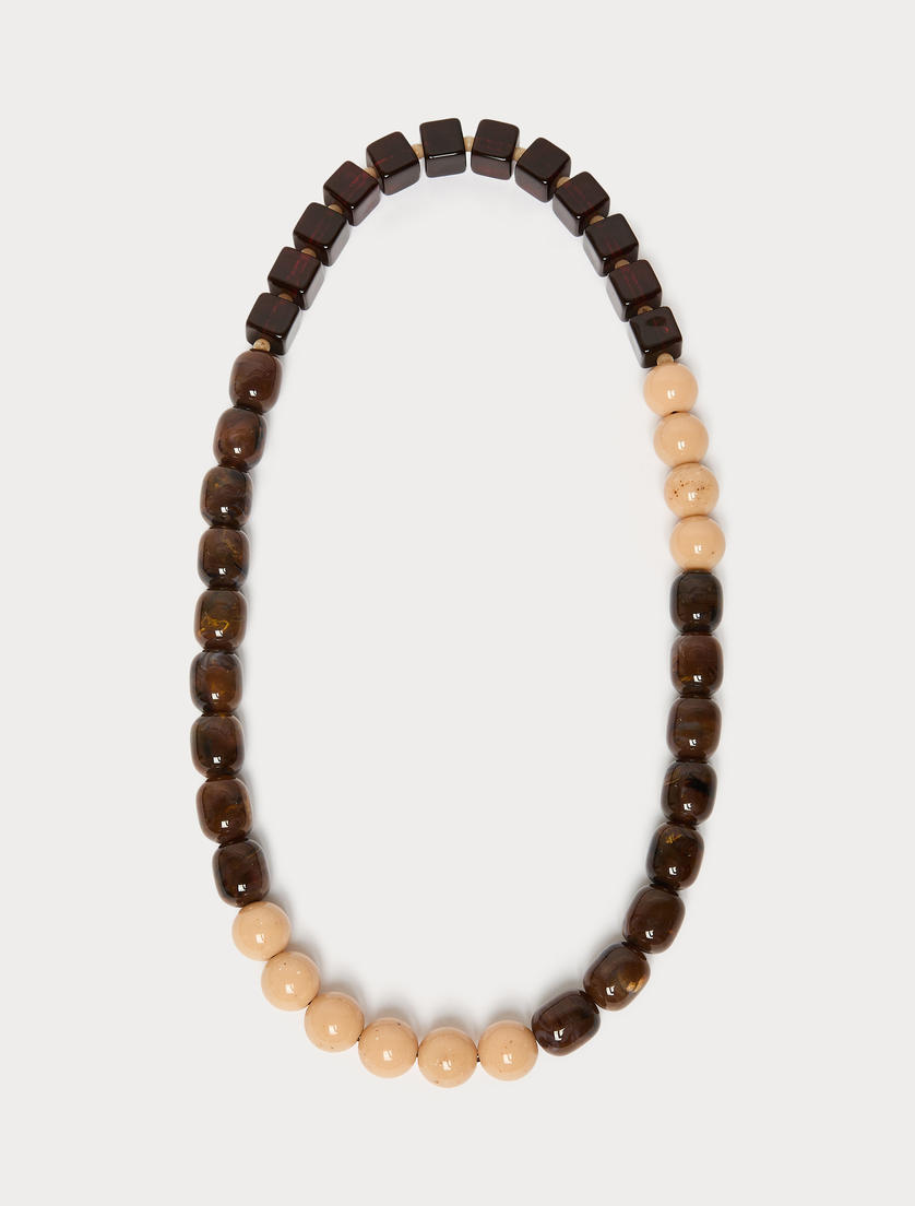 Resin necklace - CHOCOLATE - Marina Rinaldi
