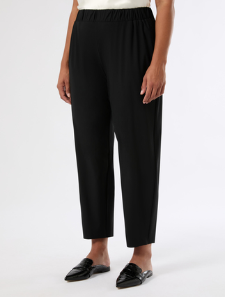 Jersey trousers - BLACK - Marina Rinaldi - 3