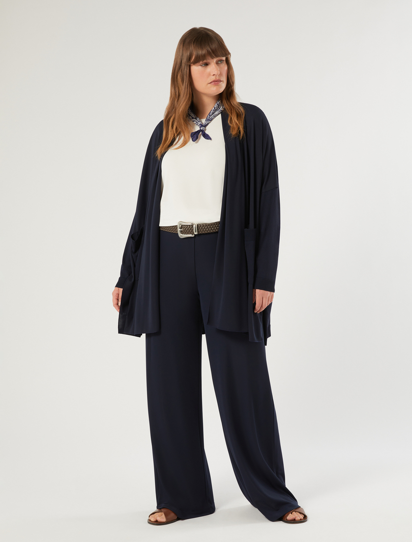 Jersey palazzo trousers - MIDNIGHTBLUE - Marina Rinaldi - 2