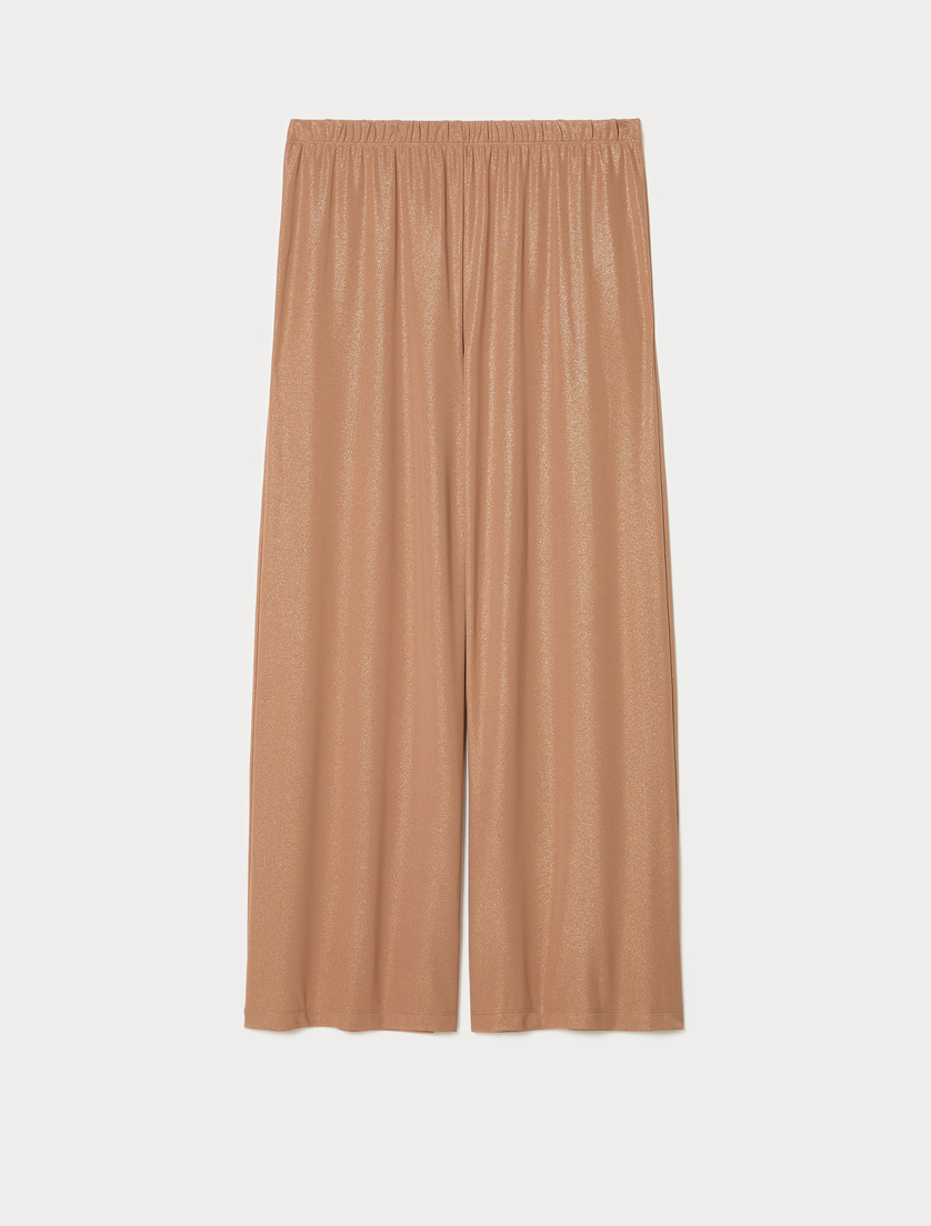 Jersey palazzo trousers - CARAMEL - Marina Rinaldi