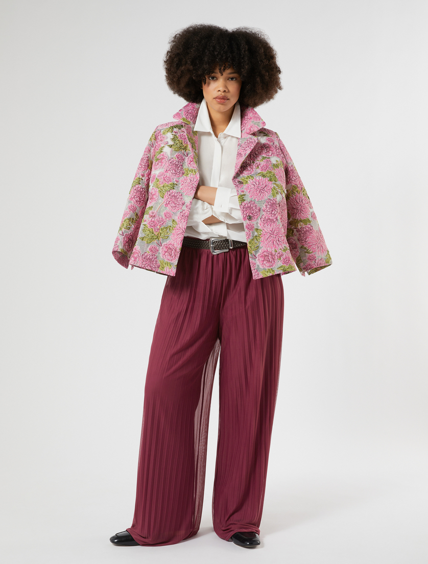 Pleated jersey trousers - Marina Rinaldi