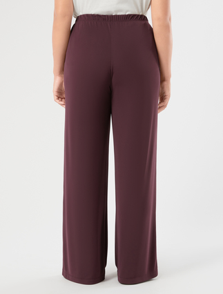 Jersey trousers - PLUM - Marina Rinaldi - 4