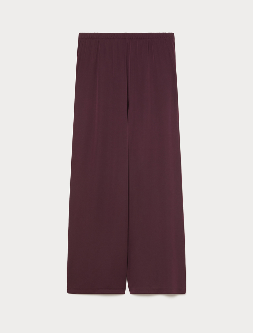 Hose aus Jersey - PFLAUME - Marina Rinaldi