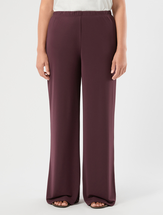 Jersey trousers - PLUM