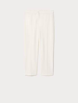 Cigarette trousers in stretch scuba crepe fabric - Marina Rinaldi