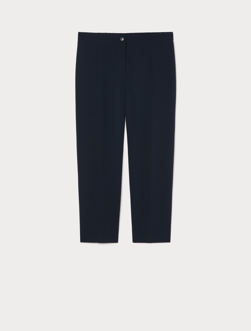Pantaloni a sigaretta in scuba crêpe stretch - BLU NOTTE - Marina Rinaldi