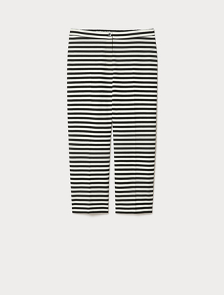 Striped jersey trousers - Marina Rinaldi