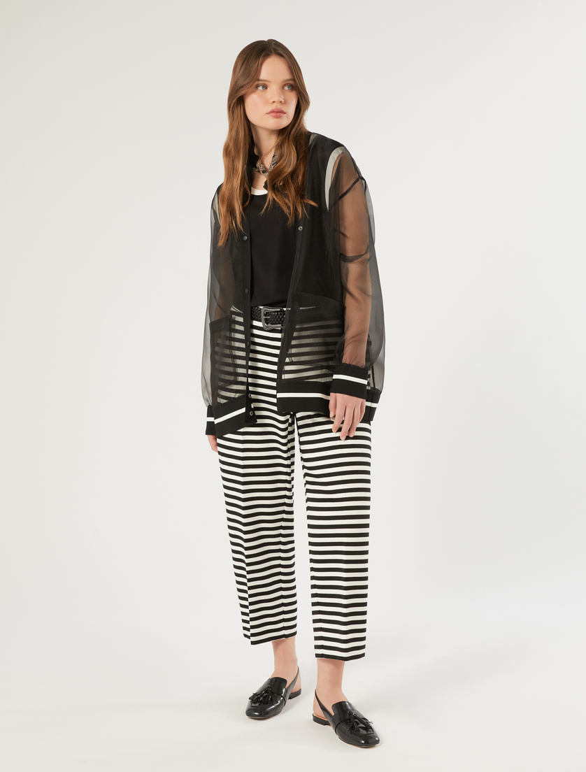 Striped jersey trousers - Marina Rinaldi
