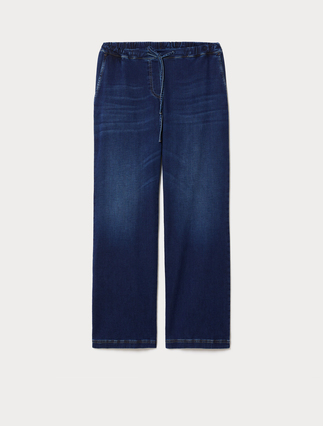 Hose aus elastischem Denim-Sweatjersey - Marina Rinaldi