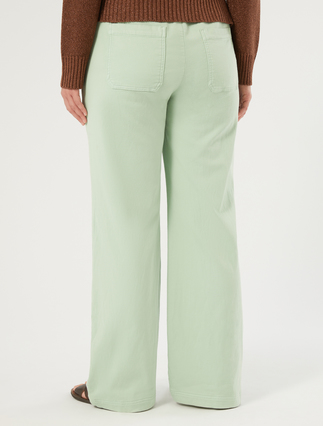 Jersey fleece trousers - SAGE GREEN - Marina Rinaldi - 4