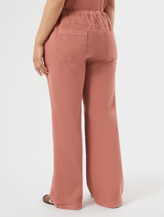 Jersey fleece trousers - DARK PINK - Marina Rinaldi - 4