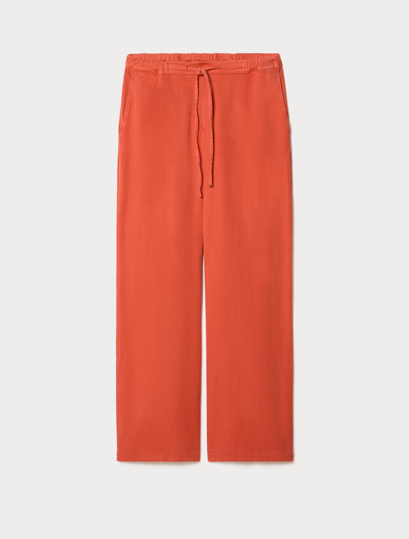 Pantalon en molleton jersey - ROUGE - Marina Rinaldi