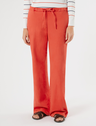 Pantalón de felpa de punto - ROJO