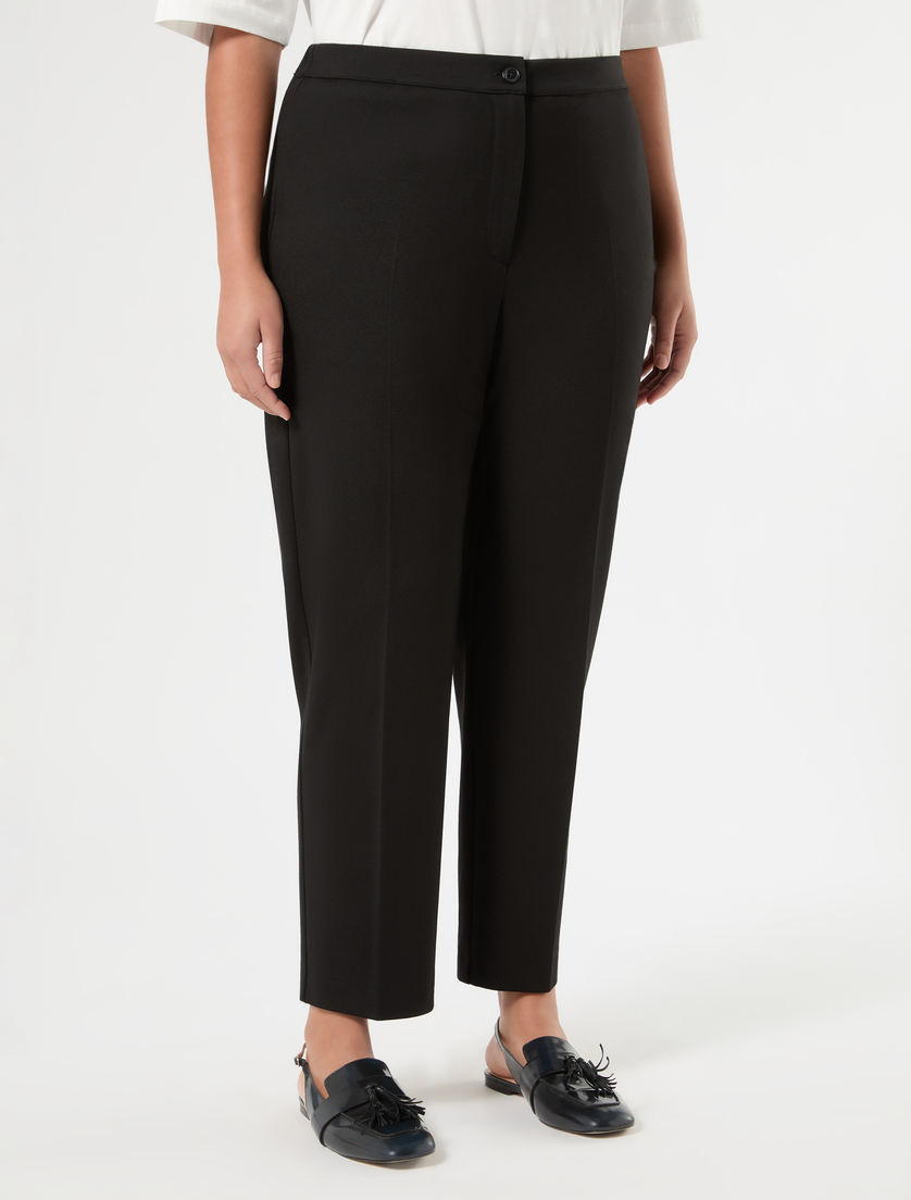 Pantaloni slim in jersey - NERO - Marina Rinaldi - 3