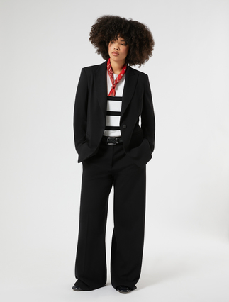 Wide-fit jersey trousers - Marina Rinaldi