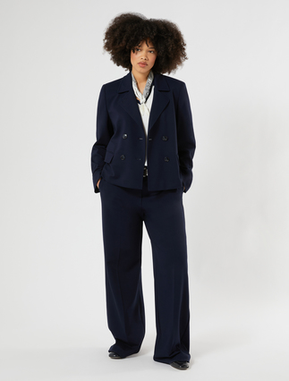 Wide-fit jersey trousers - Marina Rinaldi