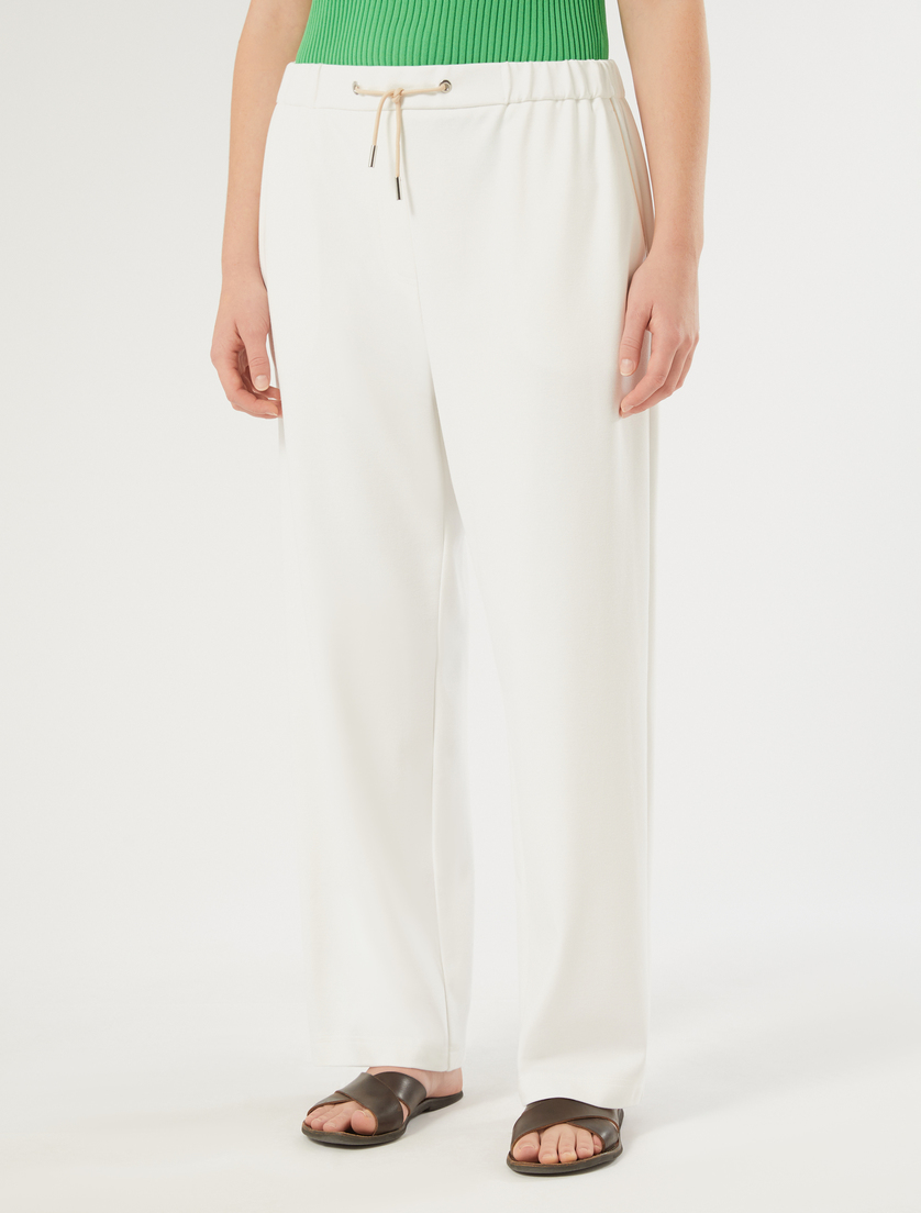 Jersey joggers - WHITE - Marina Rinaldi - 3