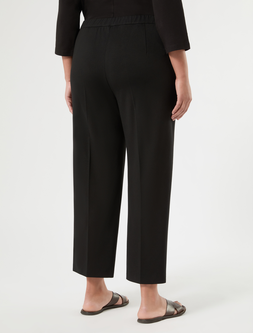 Pantaloni in jersey - NERO - Marina Rinaldi - 4