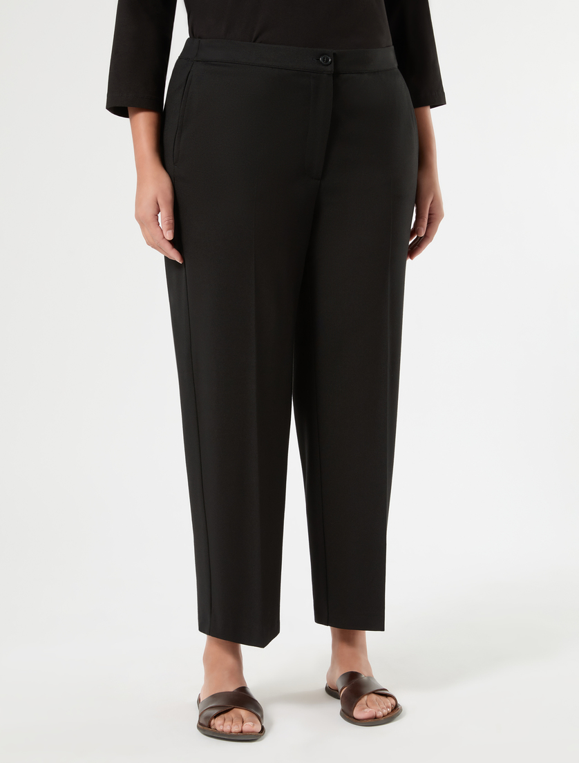 Pantaloni in jersey - NERO - Marina Rinaldi - 3