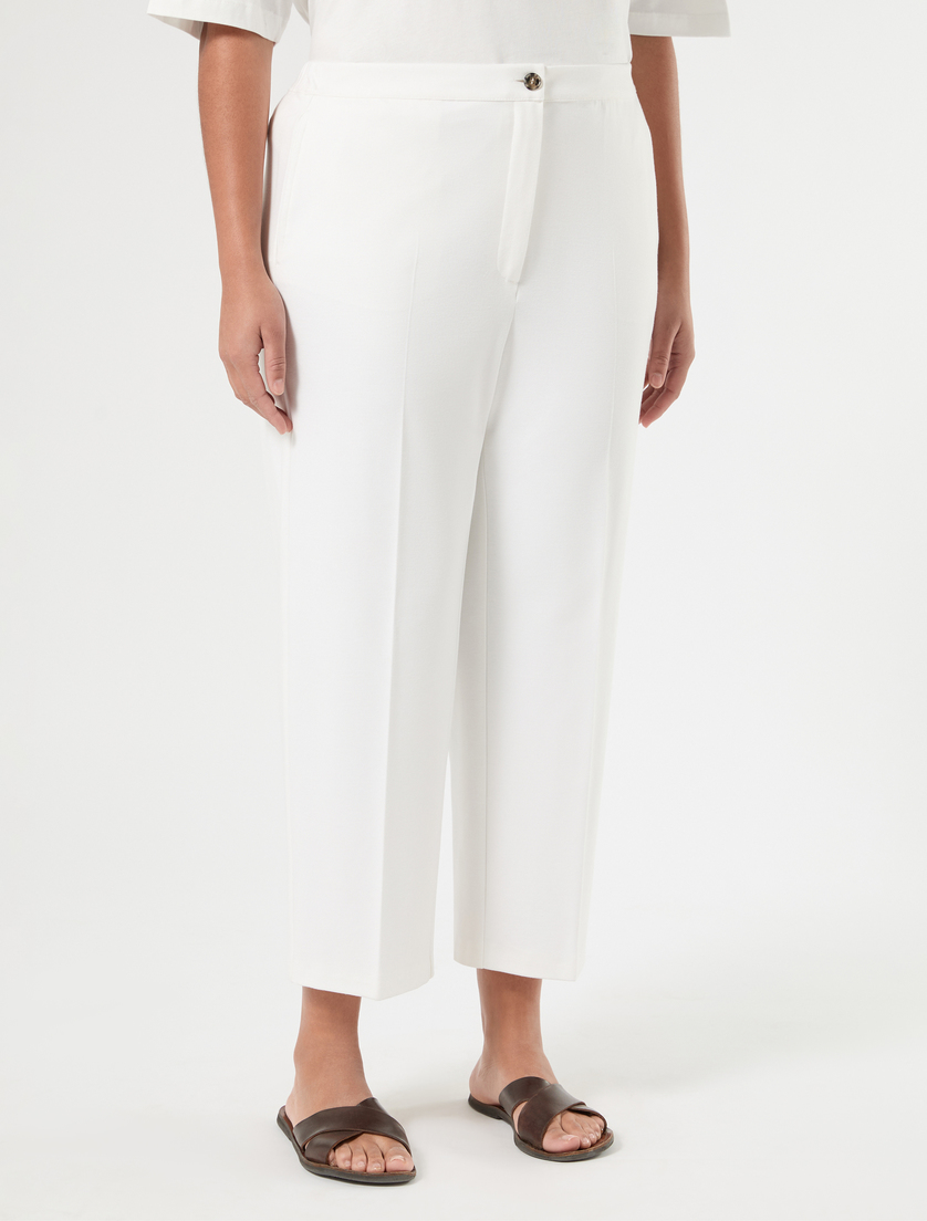 Pantaloni in jersey - BIANCO - Marina Rinaldi - 3