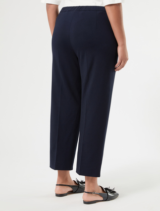 Jersey trousers - MIDNIGHTBLUE - Marina Rinaldi - 4