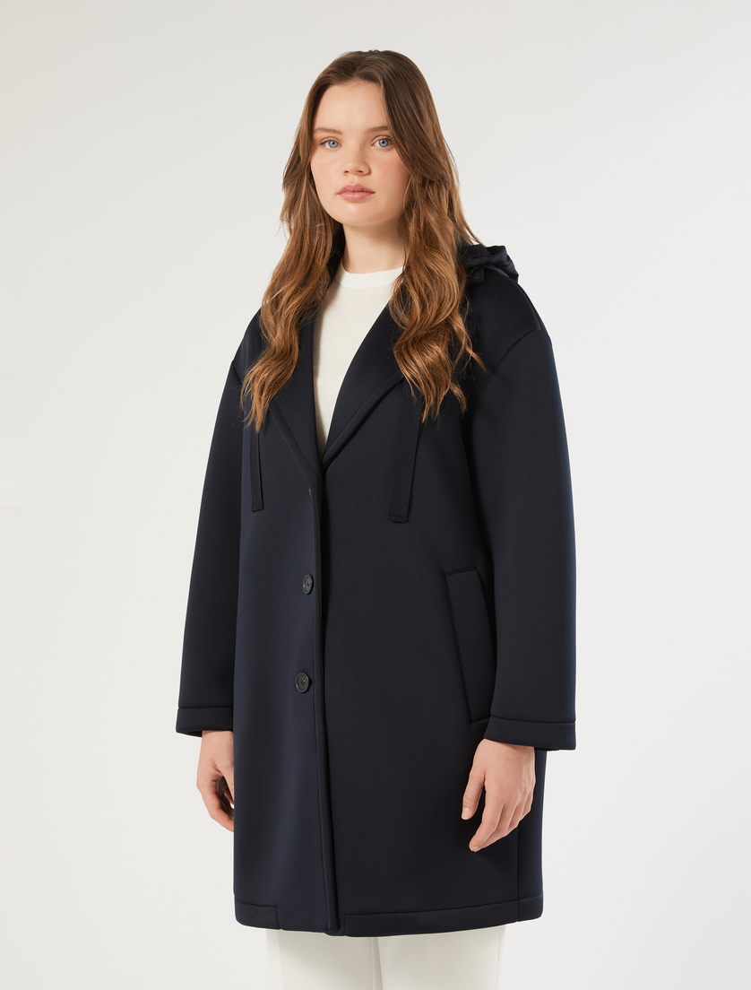 Cappotto in scuba tecnico - BLU NOTTE - Marina Rinaldi - 2