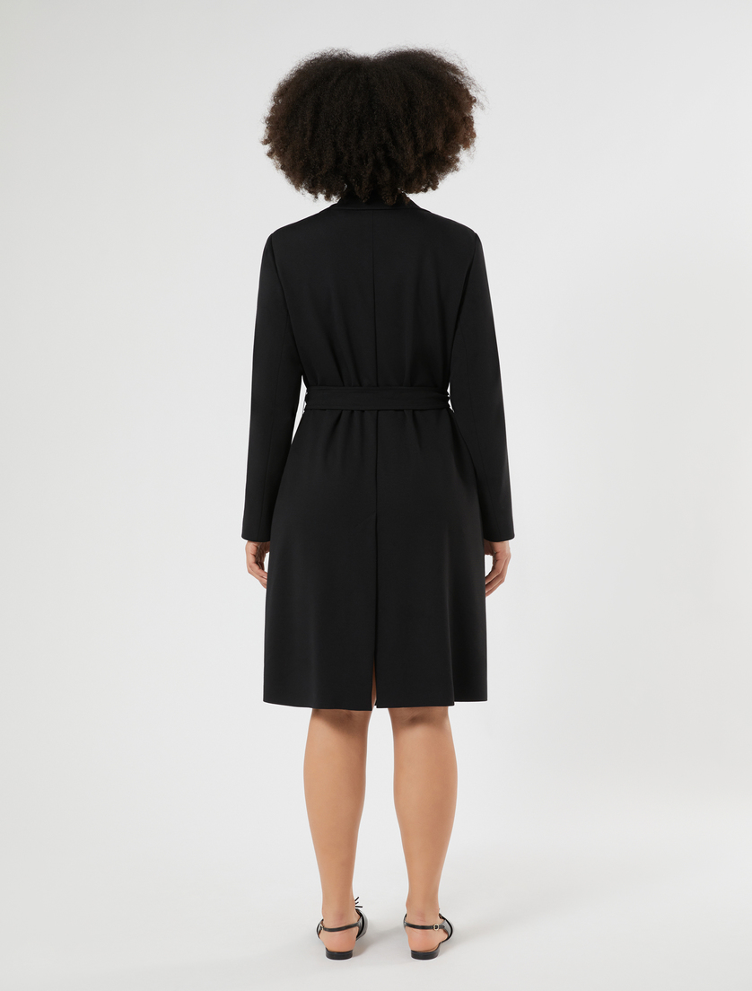 Jersey trench coat - BLACK - Marina Rinaldi - 4