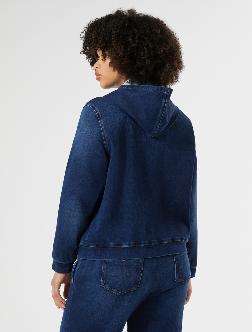 Giacca in scuba tecnico - BLU NOTTE - Marina Rinaldi - 4