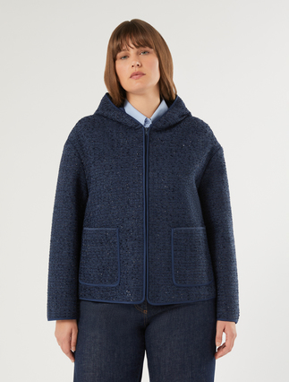 Bonded jersey jacket - MIDNIGHTBLUE