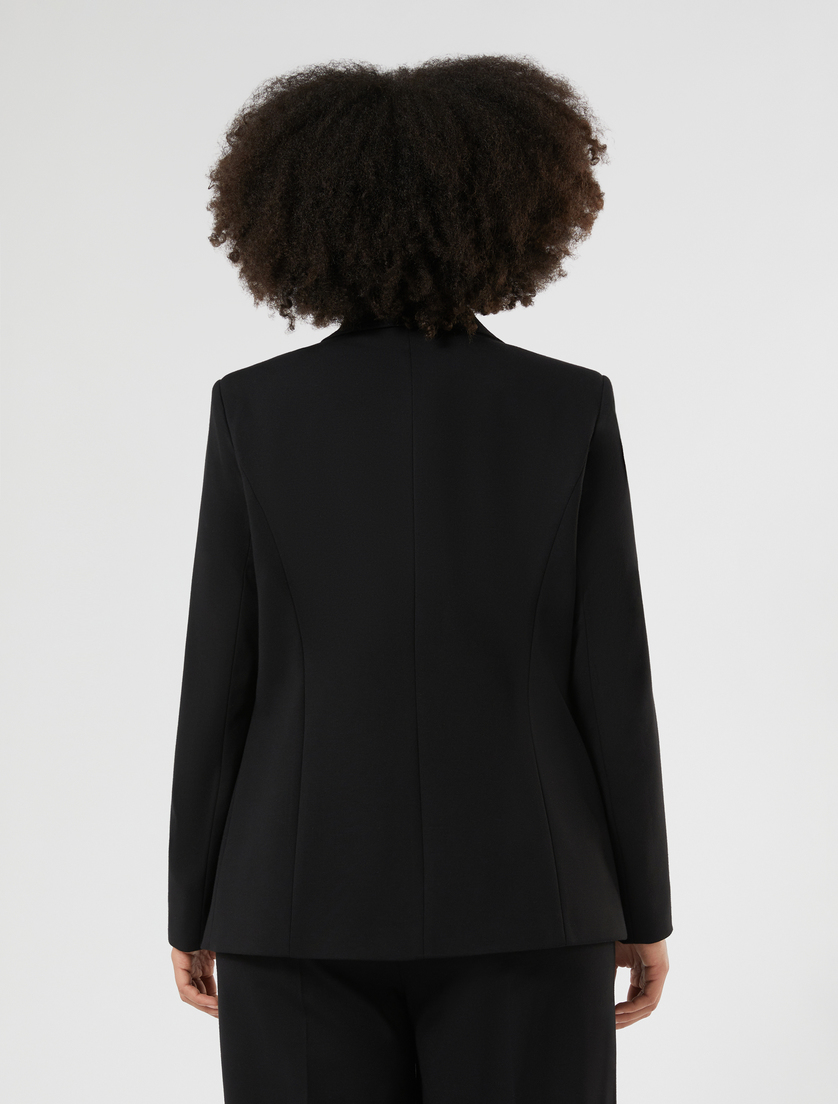 Veste blazer en jersey - NOIR - Marina Rinaldi - 4