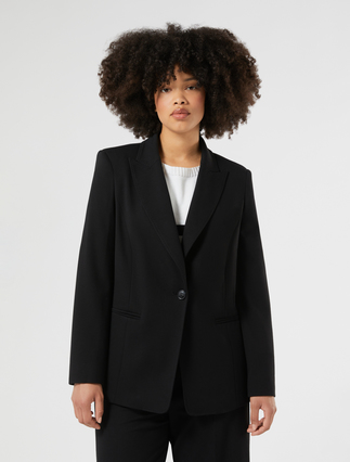 Veste blazer en jersey - NOIR