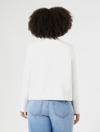 Caban en jersey - BLANC - Marina Rinaldi - 4