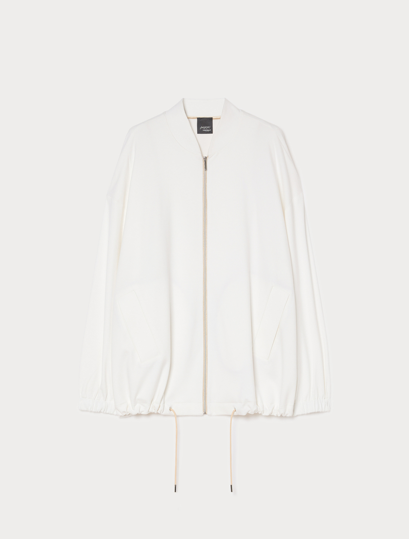 Bomber in jersey - BIANCO - Marina Rinaldi