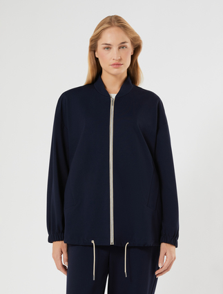 Jersey bomber jacket - MIDNIGHTBLUE