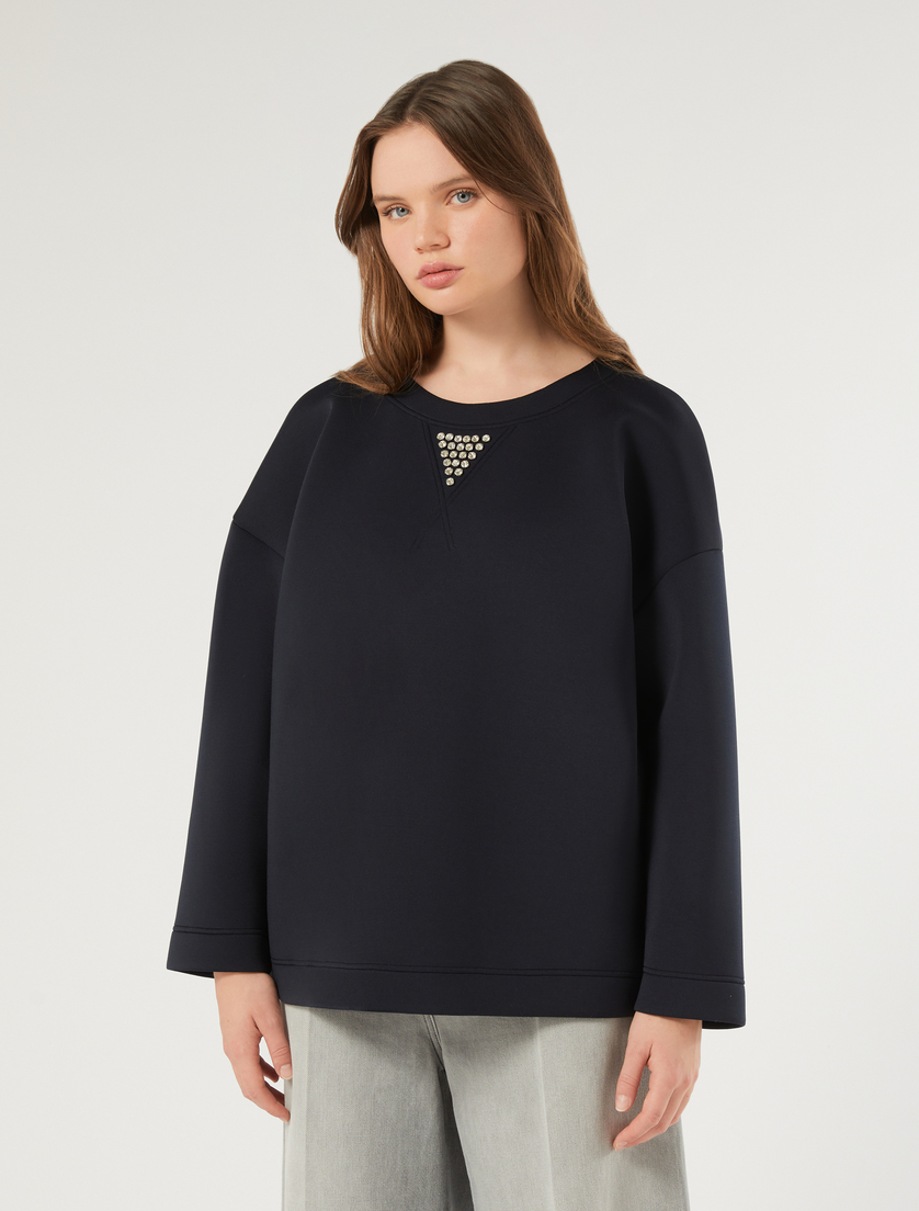 Felpa in scuba - BLU NOTTE - Marina Rinaldi - 3