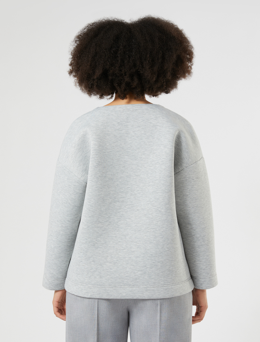 Felpa in scuba - GRIGIO PERLA - Marina Rinaldi - 4