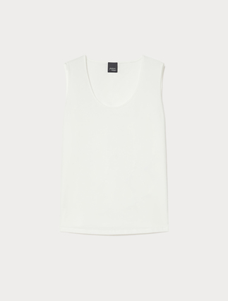 Top na ramiączkach z dżerseju bawełnianego - Marina Rinaldi