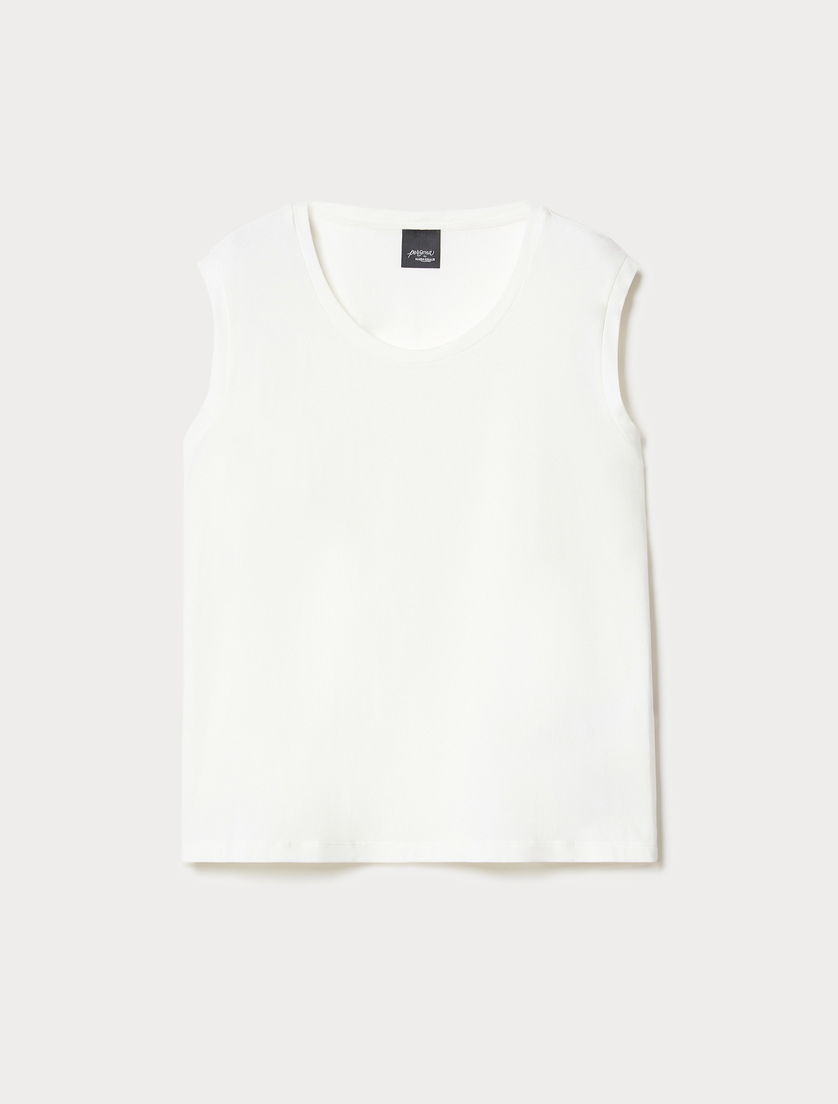 Top in jersey - BIANCO - Marina Rinaldi