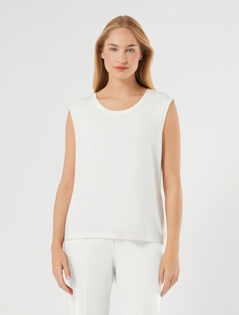 Top in jersey - BIANCO - Marina Rinaldi - 3