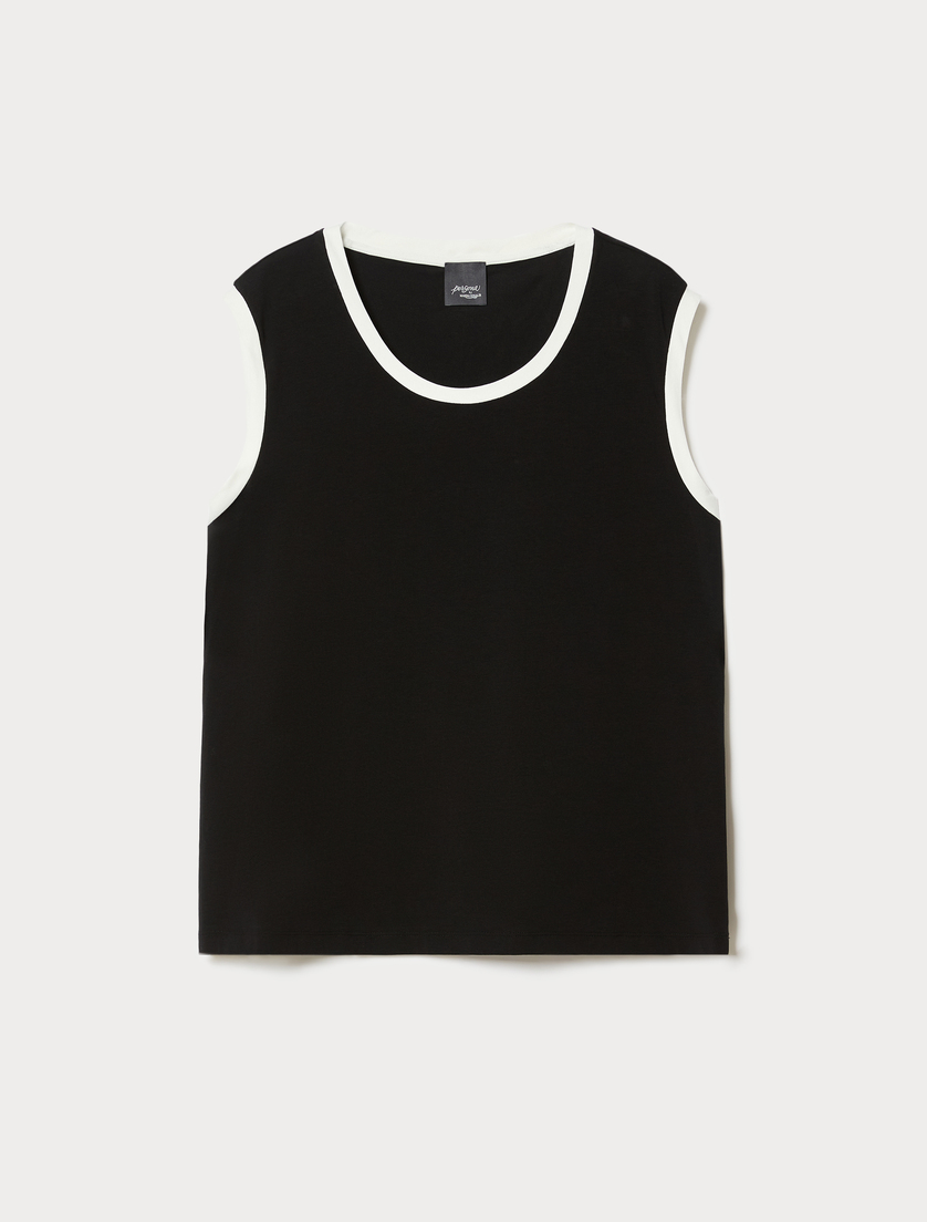 Top in jersey - NERO - Marina Rinaldi