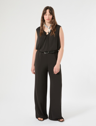Crepe interlock jersey vest top - Marina Rinaldi
