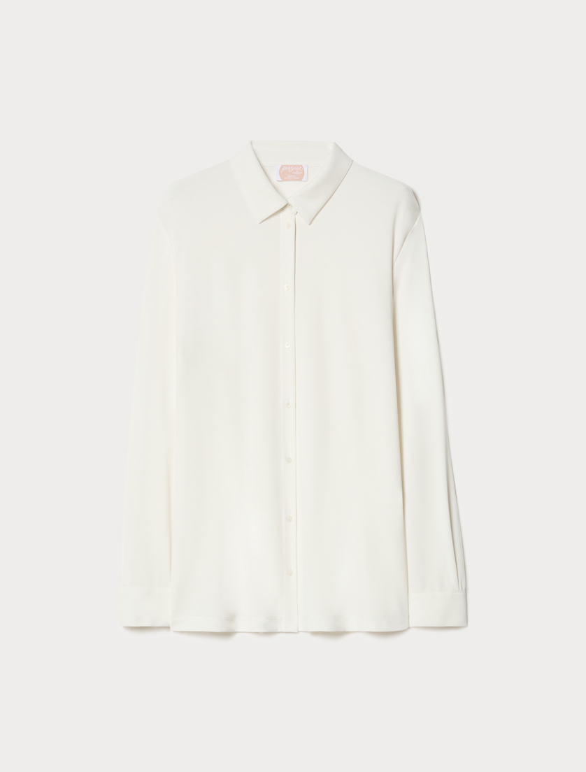 Camicia in jersey fluido - BIANCO - Marina Rinaldi