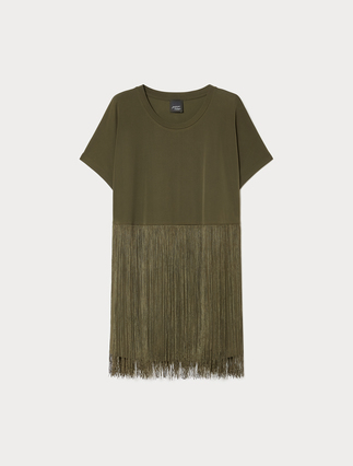 Crepe interlock jersey T-shirt - Marina Rinaldi