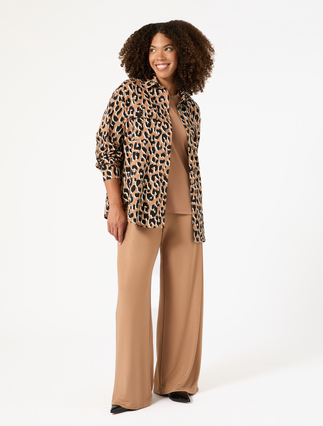 T-shirt in fluid jersey and knit fabric - Marina Rinaldi