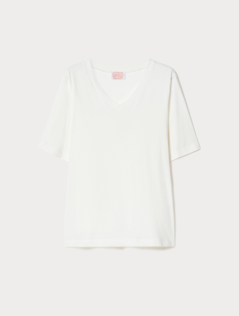T-shirt in cotone - BIANCO - Marina Rinaldi