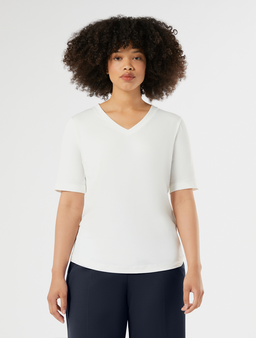 T-shirt in cotone - BIANCO - Marina Rinaldi - 3